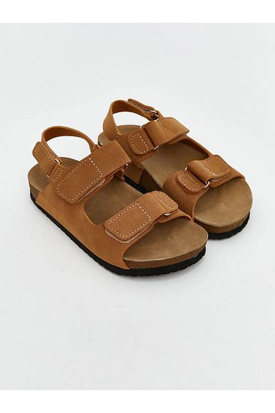 LC Waikiki Lcw Steps Brown Suede Look Boys Sandals