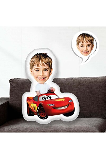 EJOYA Kişiye Özel Fotoğraflı Şimşek Mcqueen Yastık 115550 30 cm