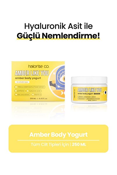 Halorise co. Kuru Ciltler için Amber ve Monoi Kokulu Yoğun Nemlendirici ve Onarıcı El ve Vücut Bakım Seti