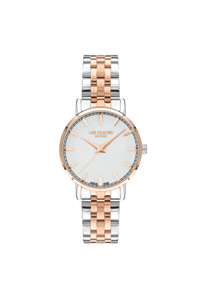 Lee Cooper ساعة لي كوبر النسائية التناظرية ذات الميناء الأبيض - LC07503.520