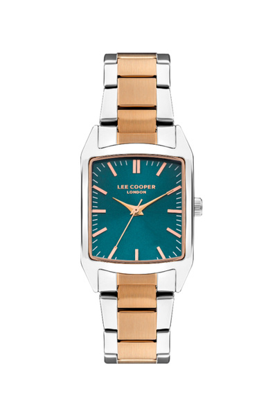 Lee Cooper ساعة لي كوبر النسائية التناظرية ذات الميناء الأخضر - LC07924.470