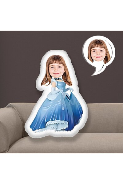 EJOYA Kişiye Özel Fotoğraflı Güzel Prenses Yastık 115396 30 cm