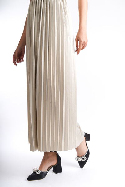 BAKGİY Fusta plisată pentru femei Skin cu talie elastică BG1188-319-0001