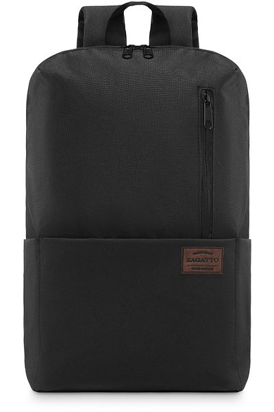 zagatto ® Urban Backpack, Black, Unisex, A4 Compatible, School/tourist Use, Zg690