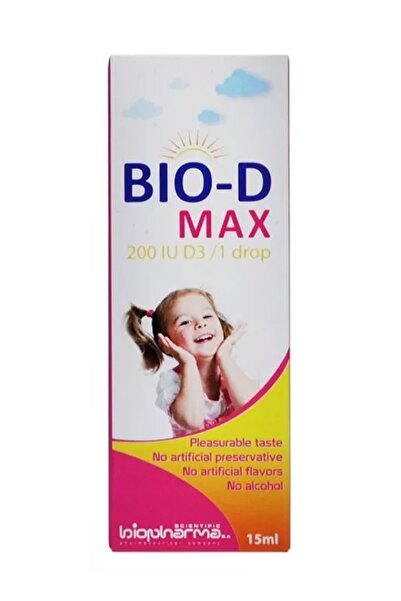 Bio D بايو-دي ماكس 200 وحدة دولية من فيتامين د3، قطرة واحدة، 15 مل