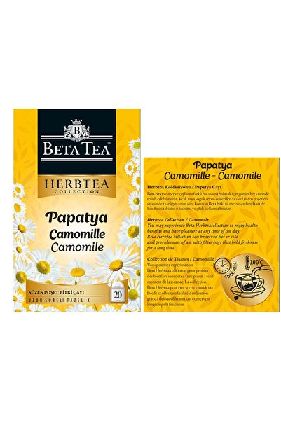 Beta Tea Papatya Çayı 20 Adet - Beta Herbtea Collection