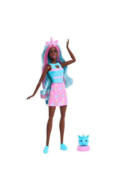 Barbie Pop Reveal™ Bebek ve aksesuar seti, kokulu ve şirin tek boynuzlu at temalı bebek JCN86