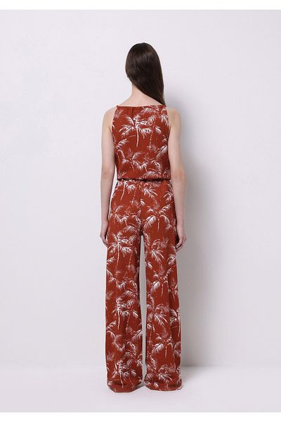 Colin's Regular Fit Floral Women's Brown Strap Dress