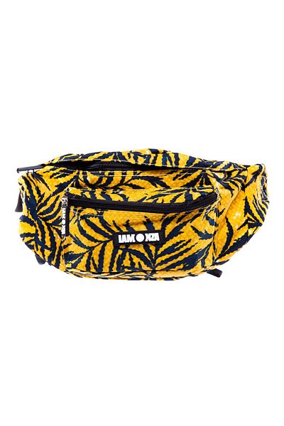 Lamonza Leaf Bag 35x16x7 Cm, 155 Gr, Yellow With Black Leaves