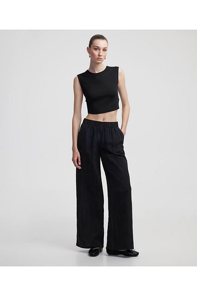 İpekyol Textured wide leg fit pants