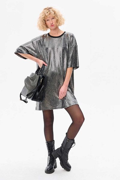 Blue Shadow Rochie Alina Argintie