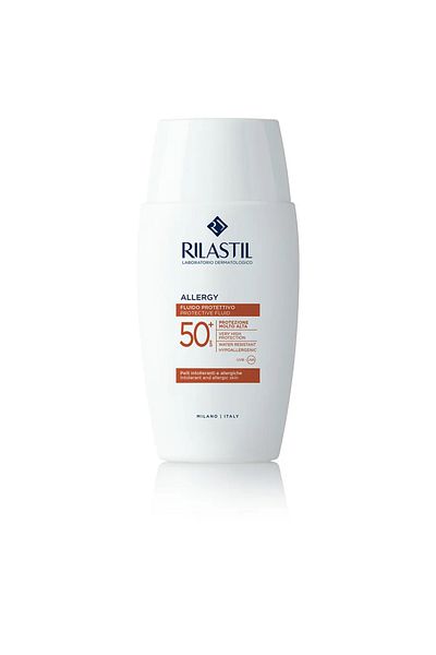Rilastil Moisturizing cream with sun protection for skin prone to sun allergies SPF50+, 50 ml
