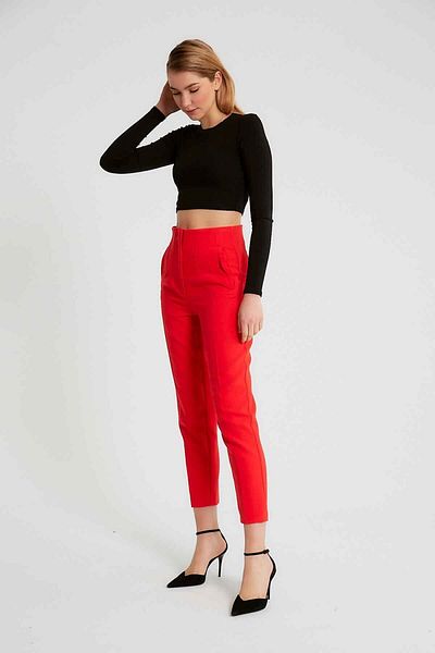 Robin Fabric Trousers with Pockets