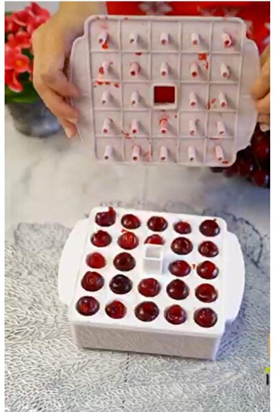 QesQin 24’lü Vişne Zeytin Çekirdeği Ayıklayıcı – Pratik Mutfak Aparatı Zaman ...