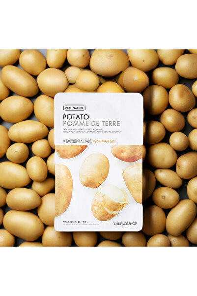 The Face Shop X5 Real Nature Potato Face Masks for Skin Rejuvenation