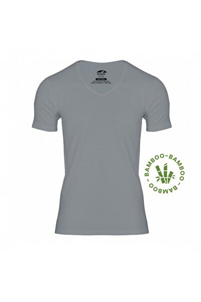 Şahin Men's 96% Bamboo Short Sleeve V-Neck Bodysuit 10028