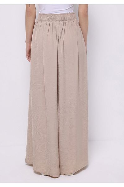 Colin's Regular Fit High Waist Wide Leg Women's Beige Trousers