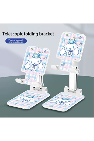 SANRIO Cute Big Ear Dog Kuromi Desk Mobile Phone Holder Stand For IPhone IPad Adjustable Desktop Tab