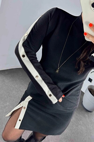 QİMYA BUTİK Set de două piese pentru femei, cu guler în picioare, cu detaliu,...