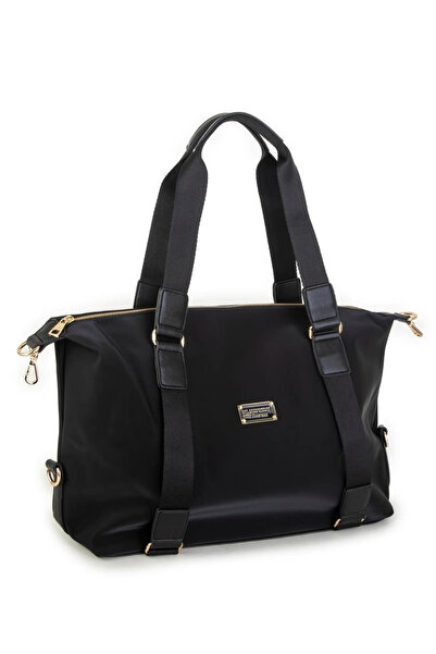 Nas Bag Extra Large Shoulder Bag - Black Buzzy (En 44 Cm, Boy 32 cm)