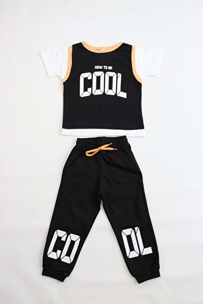 Erkek Çocuk Cool Baskılı Alt Üst Basic Takım 2-5 Yaş