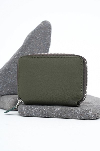 Deri Company Women's Leather Wallet Khaki Green 213513