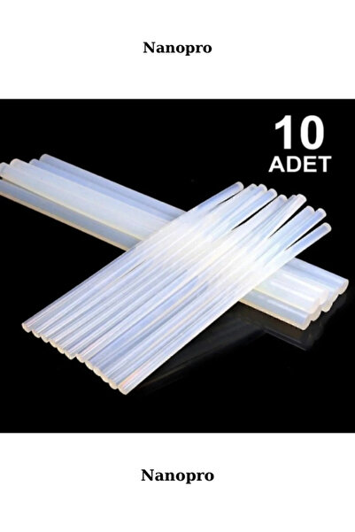 Genel Markalar Mum Ince Sıcak Silikon Tabanca Mumu Çubukları 10 Adet Ince