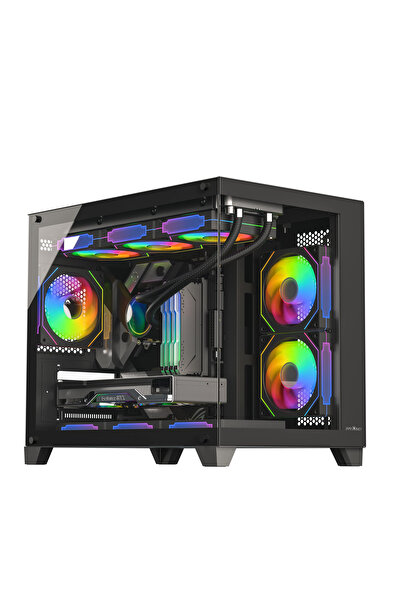James Donkey Stark S700 3xargb Temperli Cam 650w 80 Bronze Matx Siyah Gaming (OYUNCU) Kasa