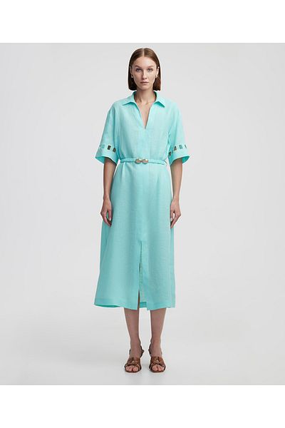 İpekyol Linen Dress with Cutout Details