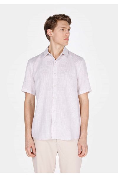 Colin's Regular Fit Shirt Neck Plain Men's Beige Long Sleeve Shirt