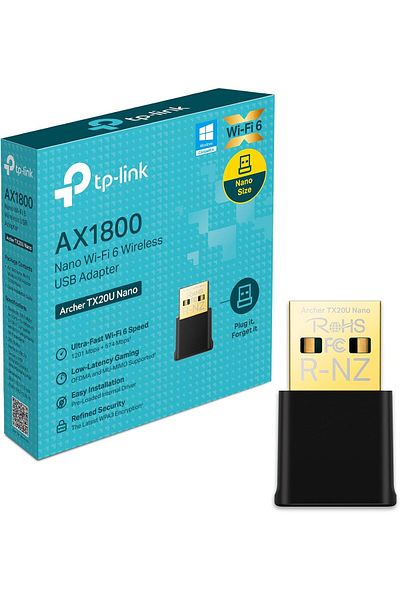 TP-LINK Archer TX20U Nano WLAN Stick for PC, WiFi 6 AX1800 Dual Band WLAN Adapter