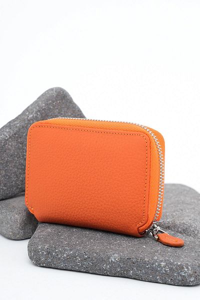 Deri Company Women's Leather Wallet Orange 213513