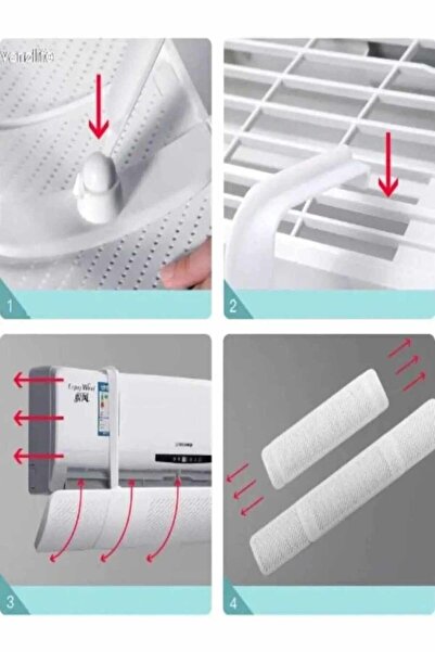 RAHİSON Ayarlanabilir Split Tipi Klima Hava Yönlendirici Klima Siperliği Klima Çarpması için Aparat