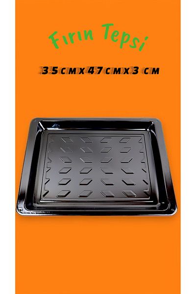 İnci Emaye 35X47X3 No Enamel Oven Tray Rectangular Tray 47 cm