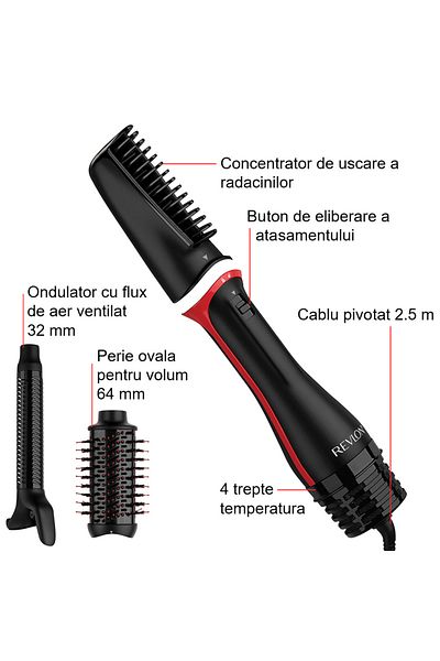Revlon Perie De Coafat Multifunctionala One-step Blow-dry Multi Styler Rvdr5333e