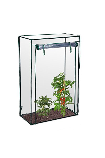 Relaxdays Seră pentru grădină sau balcon, PVC, dimensiuni 150 x 100 x 50 cm, ...