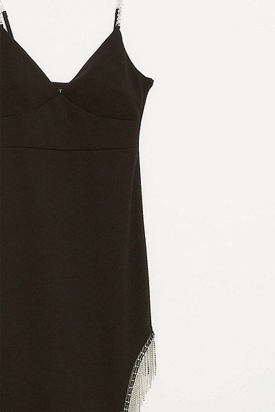 Robin Women's Slit and Tassel Detailed Dress M35662