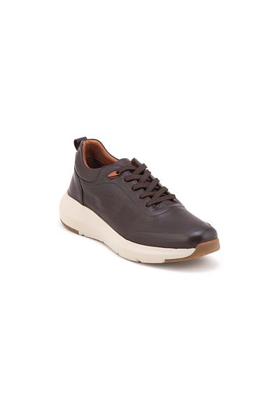 MARCOMEN 21114 Men's Genuine Leather Laced Atom Casual Shoes