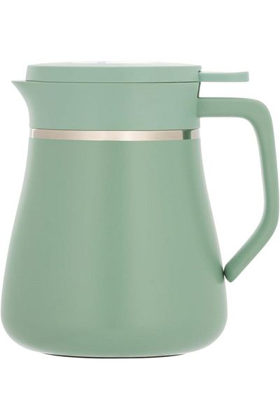 ALSAIF Coffee And Tea Vaccum Flask Steel In Green / Leak-proof And Keeps Drinks Hot 1 Liter