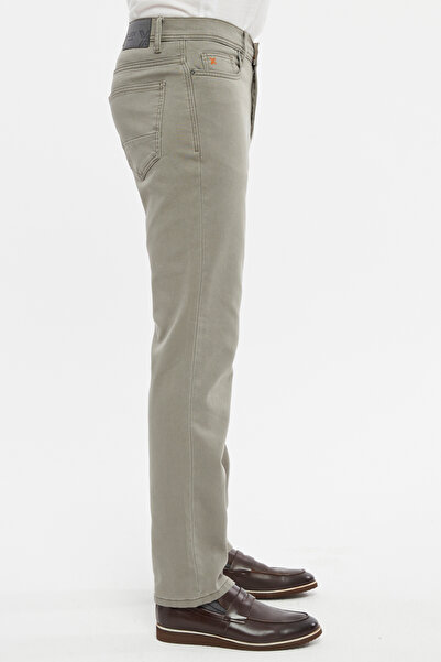 Xcedy Premium Regular Fit Jean Eddy High Waist Standard Cut Stretchy Woven Denim Jeans Pants C356-Beige