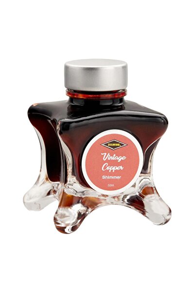 Diamine Inkvent Red Shimmer Vintage Copper Mürekkep 2022 50 ml