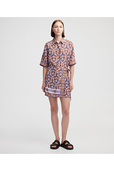 İpekyol Desenli şort etek