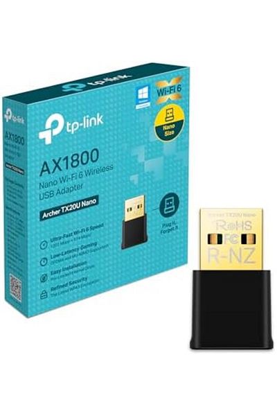TP-LINK Archer TX20U Nano WLAN Stick for PC, WiFi 6 AX1800 Dual Band WLAN Adapter