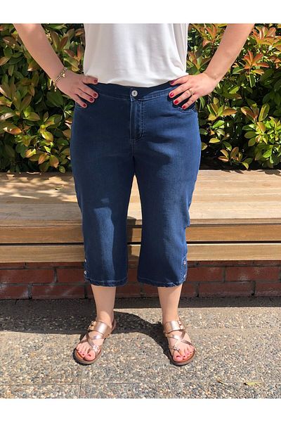 BAKTAGÖR Quality Jeans Capri (Waist Half Elastic)