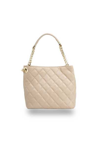 TORO NERO Γυναικεία Τσάντα Lorena από φυσικό Δερμάτινο σε μπεζ χρώμα