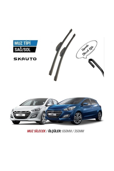 SKAUTO Hyundai İ30 Ön Cam Muz Silecek Takımı (2012-2016)