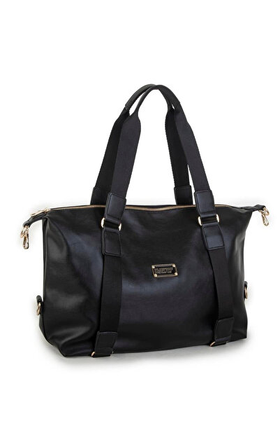 Nas Bag Extra Large Shoulder Bag - Black Nero (Width 44 Cm, Length 32 cm)