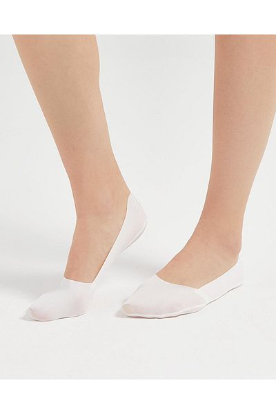 Fanilam Bolero Laser Cut Women's Ballerina Socks - Non-Removable Silicone Band, Cotton Sole 5 Pack