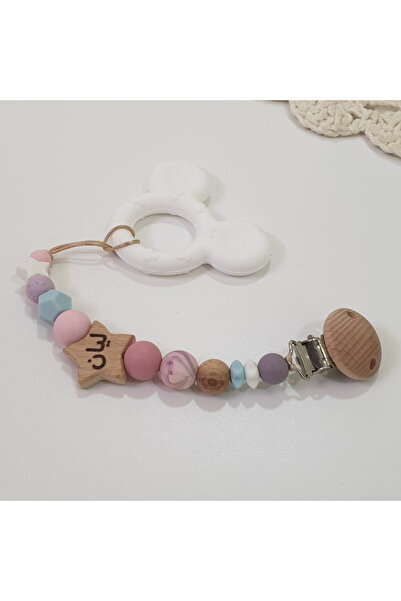 Little Cloud مشبك اللهاية (كوكبة) مع اسم طفلك