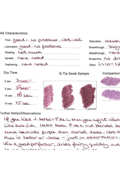 Diamine Dolmakalem Mürekkebi Merlot 30 ml